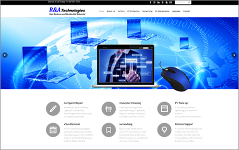 Web Design: R&A Technologies