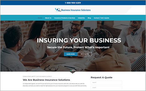 Web Design: Business Insurance